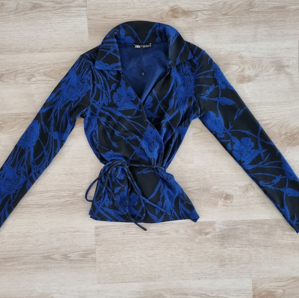 Knit printed sweater